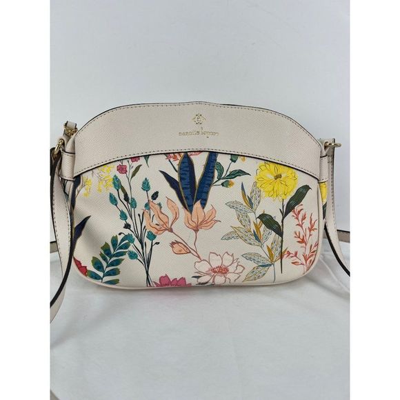 Nanette Lepore Hartley Camera Crossbody Purse Floral Botanical Vegan Leather - Picture 3 of 7